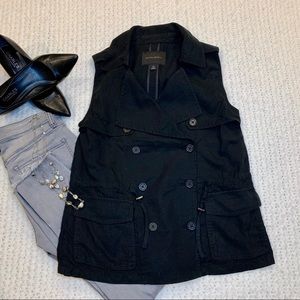Banana Republic Women’s Vest Black Lyocell XS
